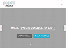 Tablet Screenshot of popup-house.com